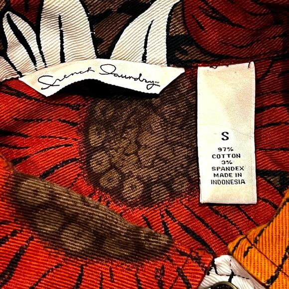 ★ Vintage Sunflower (90’s) Floral Print Button-Up Jacket by French Laundry ★ - Picture 7 of 8